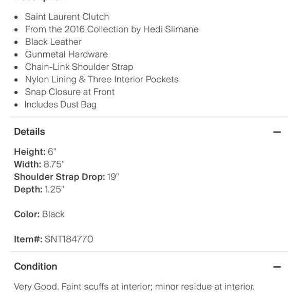 YSL Trinquilt Monogram Envelope Chain Wallet - Picture 6 of 6